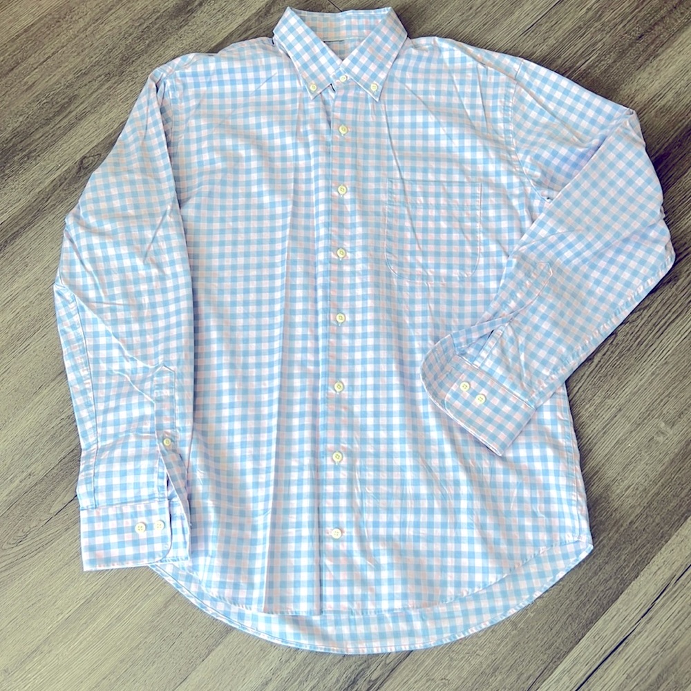 Peter Millar button dress shirt. Size large
